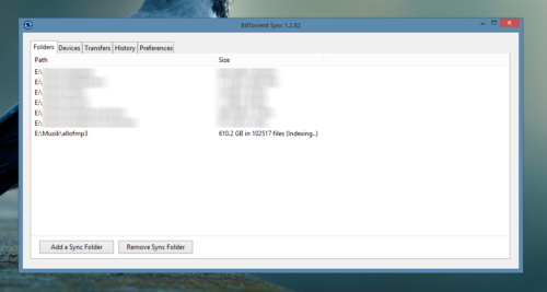 BitTorrent Synch synchronisiert das Musikverzeichniss