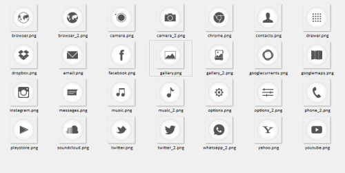 Filled Rounds Icons Vorschau