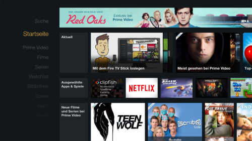 Fire-TV Stick Startseite-nach- Einrichtung