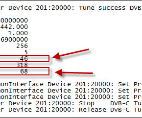 Digital Devices Tuner Log