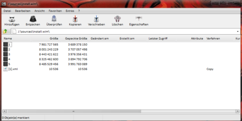 Windows "install.wim" in 7zip