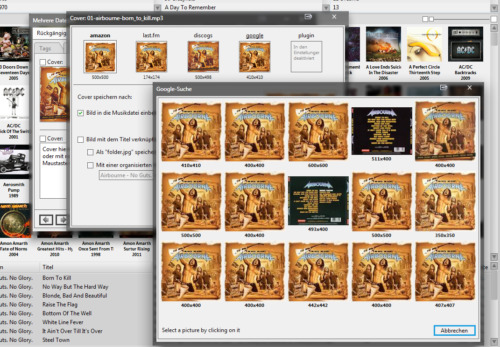 MusicBee Coversuche auch in Google
