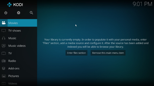 Kodi-Windows-10-Client-nach-der-Installation