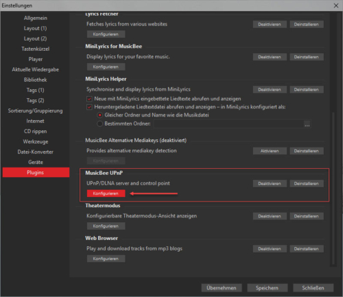 MusicBee-UPnP-DLNA-Plugin