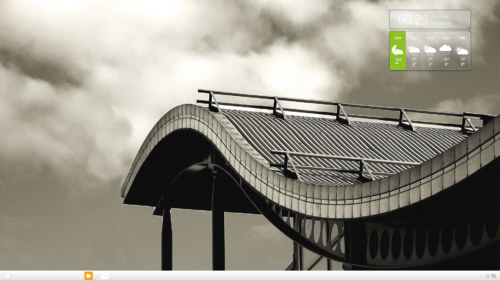 Rainmeter Omnimo 6 mit transparenten Skins