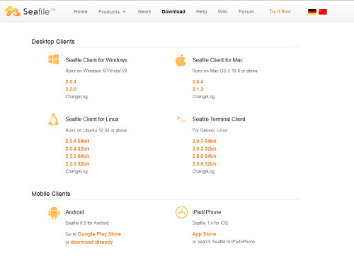 Seafile Clients fuer Windows-Linux-Mac-Android-iOS