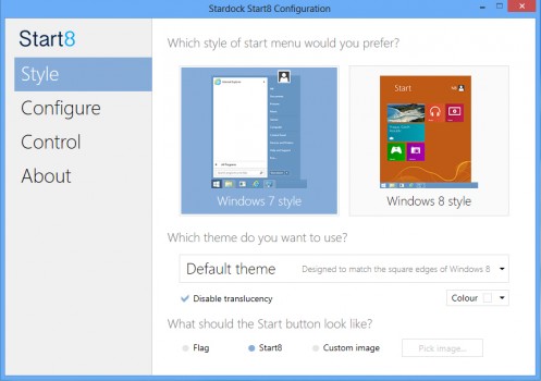 Start8 - Windows 8 in Desktop booten