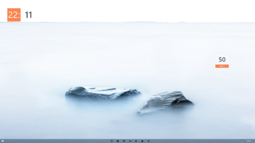 Taskleiste mit zentrierten Eclipse Icons