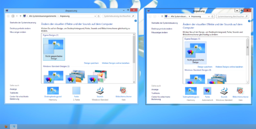 Windows 8 Aero wiederherstellen