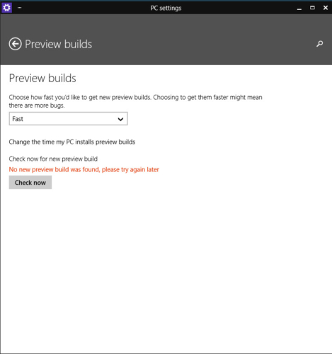 Windows 10 Preview Builds
