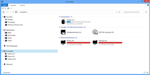 Windows 8 Systemicons ausgetauscht