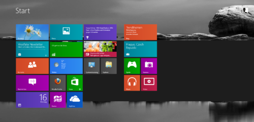 Windows 8 gepimpter Kachelhintergrund
