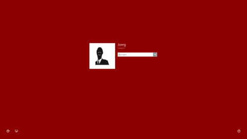 Windows 8.1 Blue Farbe anpassen Anmeldebildsch