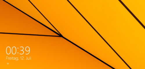 Windows 8.1 Blue Sperrbildschirm