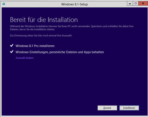 Windows 8.1 Installation