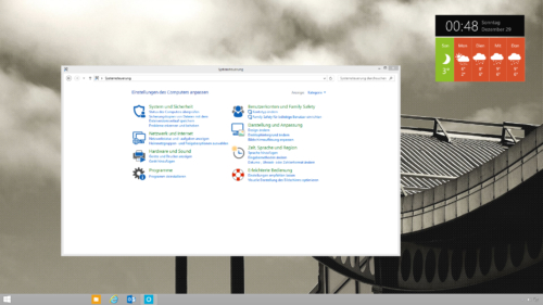 Windows 8.1 mit ausgetauschter imageres.dll