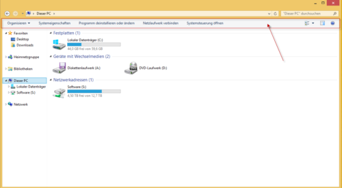 Windows Explorer mit Folderband