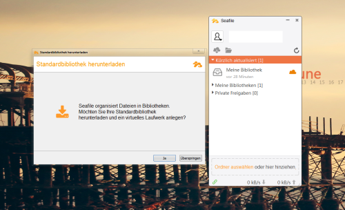 Windows - Nach der Seafile Client Installation