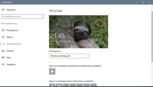 Windows-Sperrbildschirm-Version-1607