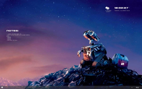 rainmeter-wall-e