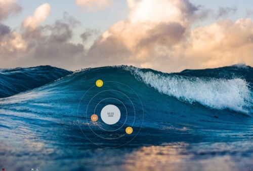 Atome-Rainmeter-Skin